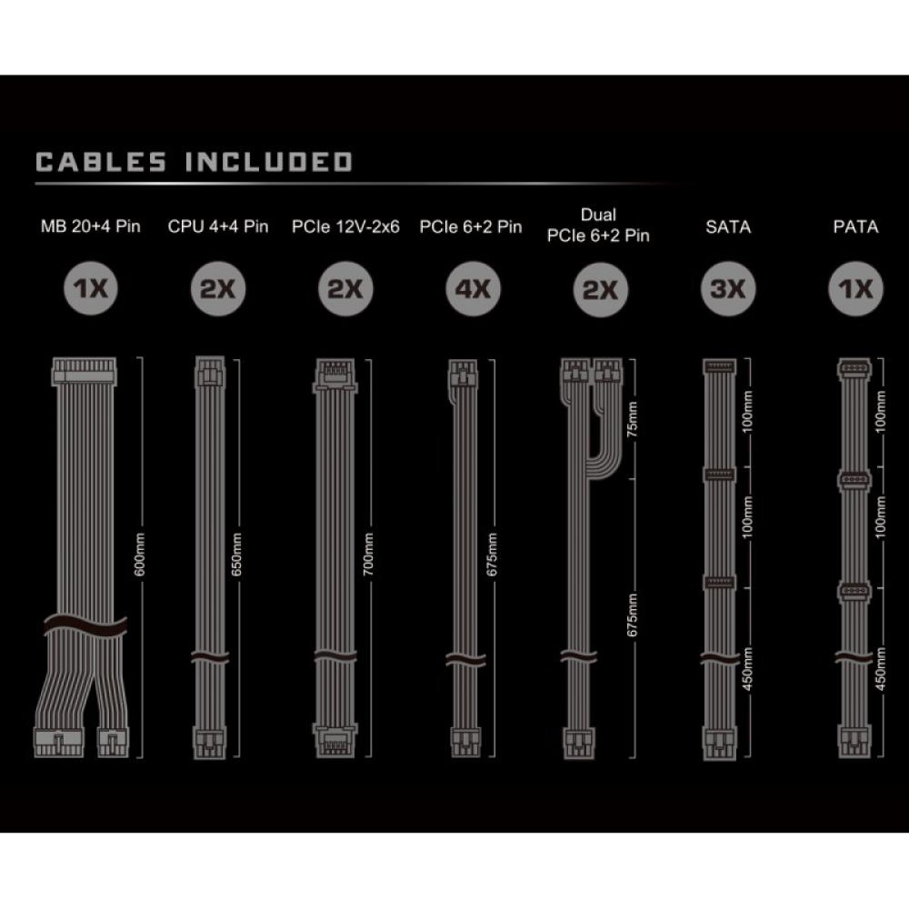 Asrock - Taichi TC-1300T unidad de fuente de alimentación 1300 W 20+4 pin ATX ATX Negro