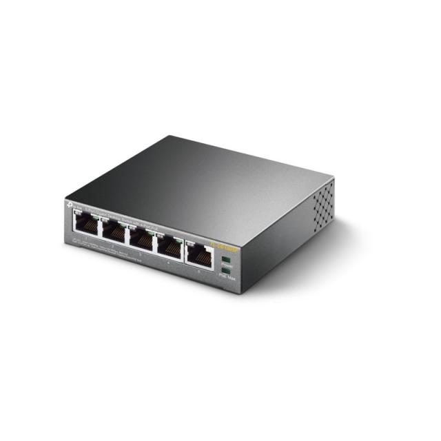 TP-Link - TL-SG1005P No administrado Gigabit Ethernet (10/100/1000) Energía sobre Ethernet (PoE) Negro