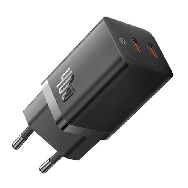 Baseus - GaN5 Pro 40W Universal Negro Corriente alterna Carga rápida Interior