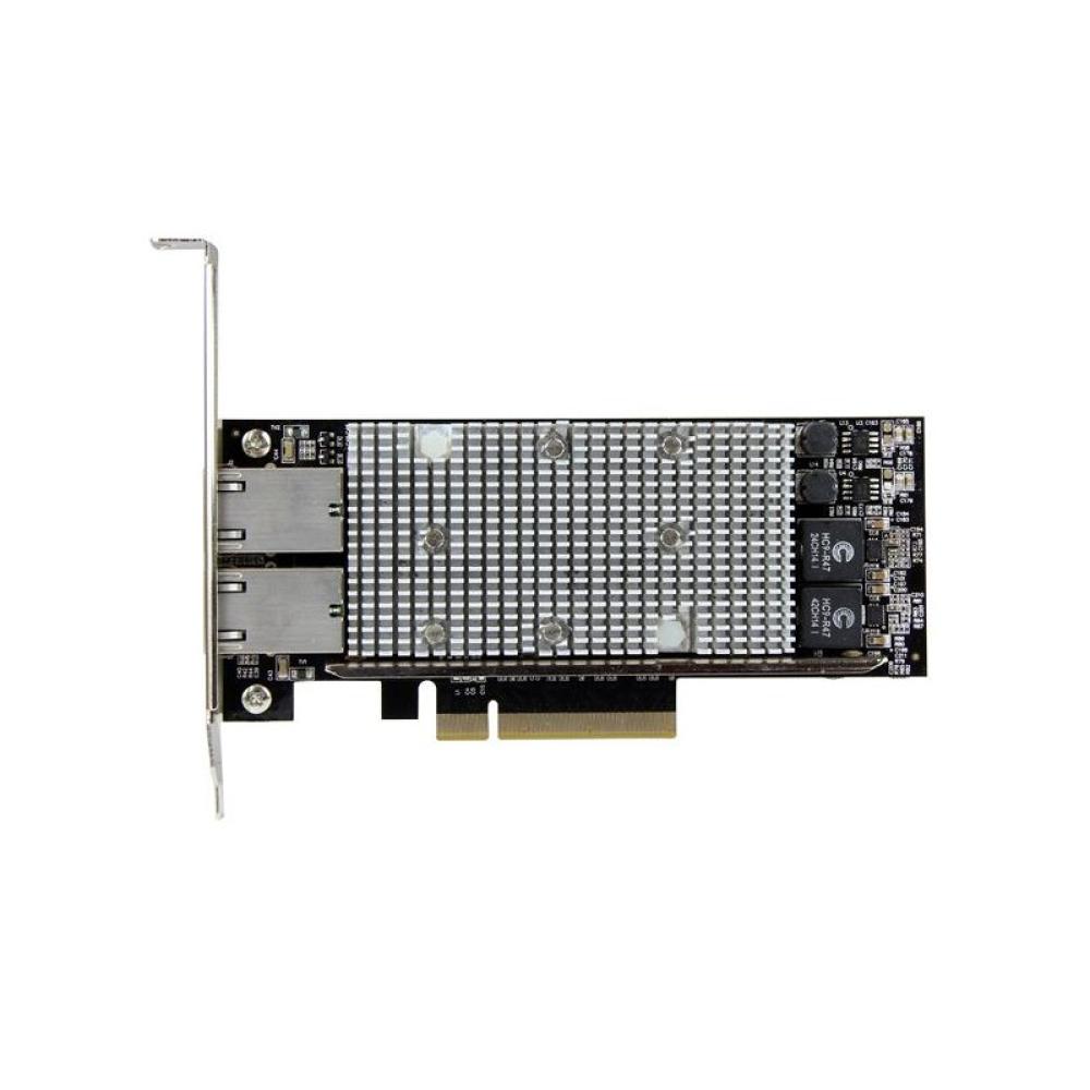 StarTech.com - Tarjeta Adaptador de Red PCI Express Ethernet 10GBase-T con 2 Puertos RJ45 Chipset Intel x540