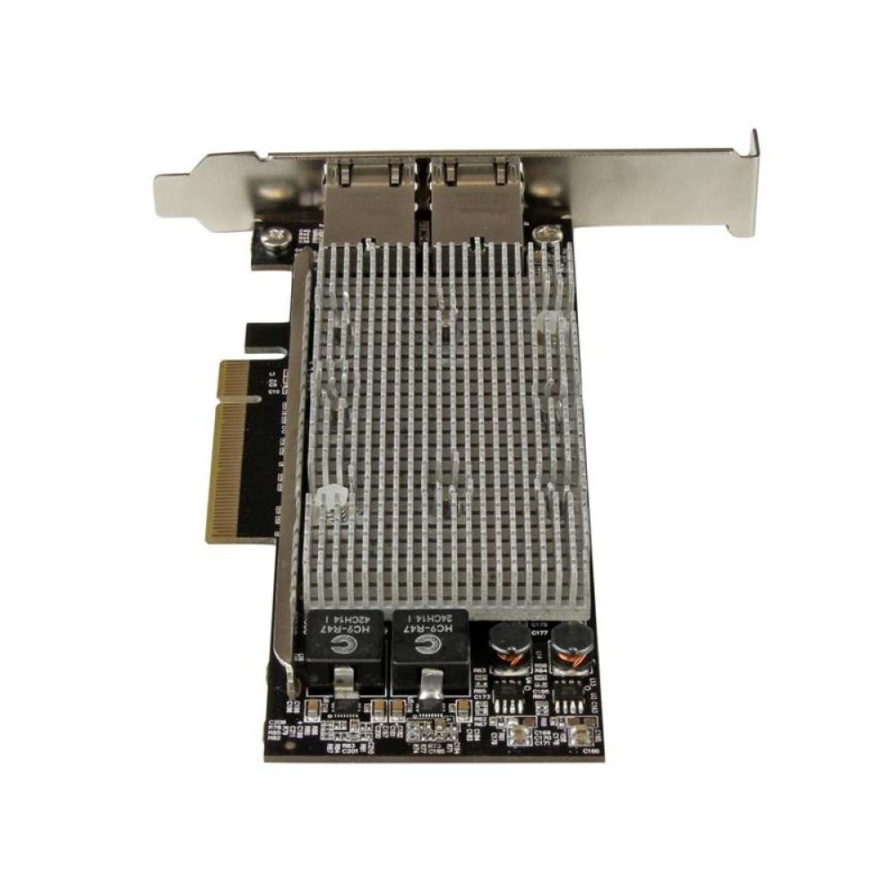 StarTech.com - Tarjeta Adaptador de Red PCI Express Ethernet 10GBase-T con 2 Puertos RJ45 Chipset Intel x540