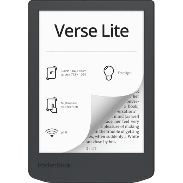 PocketBook - Verse Lite lectore de e-book Pantalla táctil 8 GB Wifi Gris