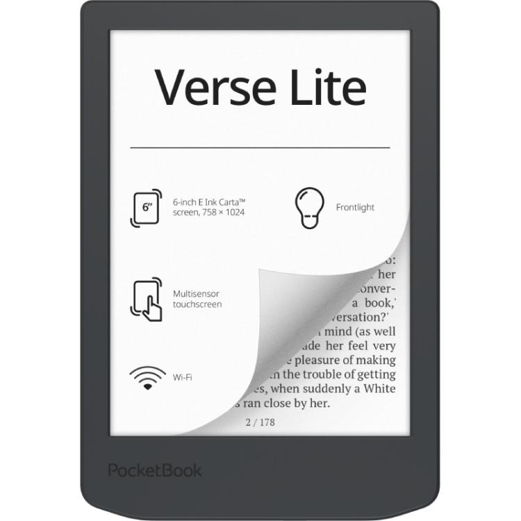 PocketBook - Verse Lite lectore de e-book Pantalla táctil 8 GB Wifi Gris
