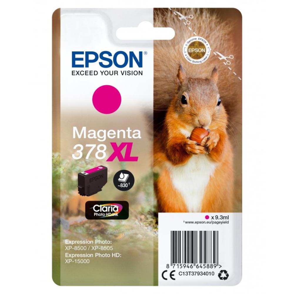 Epson - Squirrel Singlepack Magenta 378XL Claria Photo HD Ink
