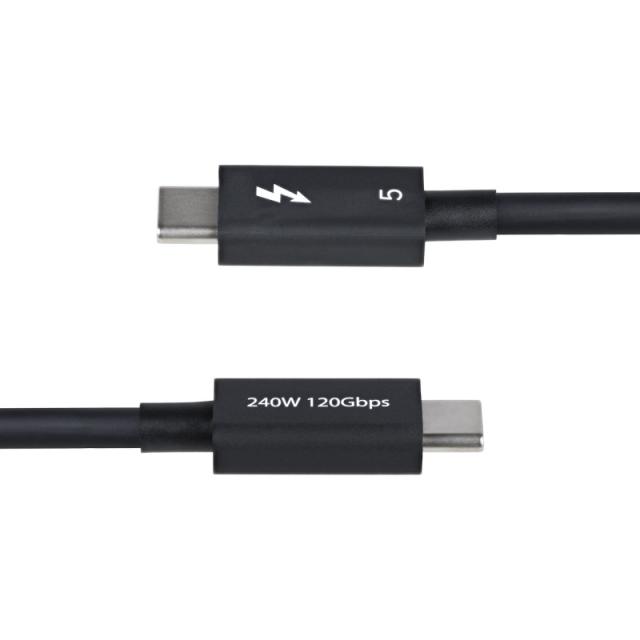 StarTech.com - Cable Thunderbolt 5 de 80cm - Cable Thuderbolt Certificado - 80Gbps Hasta 120Gbps - Entrega de Alimentación PD de