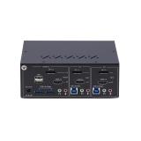 StarTech.com - Switch KVM de 2 Puertos DisplayPort HDMI - Conmutador KVM de Dos Monitores - Hub Ladrón USB 2 Puertos 5Gbps - 2 P