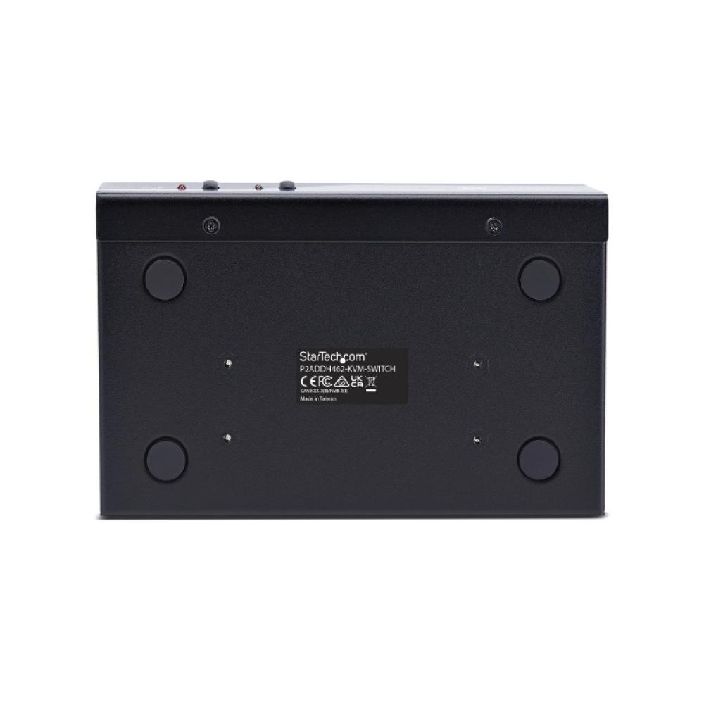 StarTech.com - Switch KVM de 2 Puertos DisplayPort HDMI - Conmutador KVM de Dos Monitores - Hub Ladrón USB 2 Puertos 5Gbps - 2 P