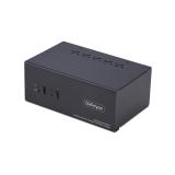 StarTech.com - Switch KVM de 2 Puertos DisplayPort HDMI - Conmutador KVM de Dos Monitores - Hub Ladrón USB 2 Puertos 5Gbps - 2 P