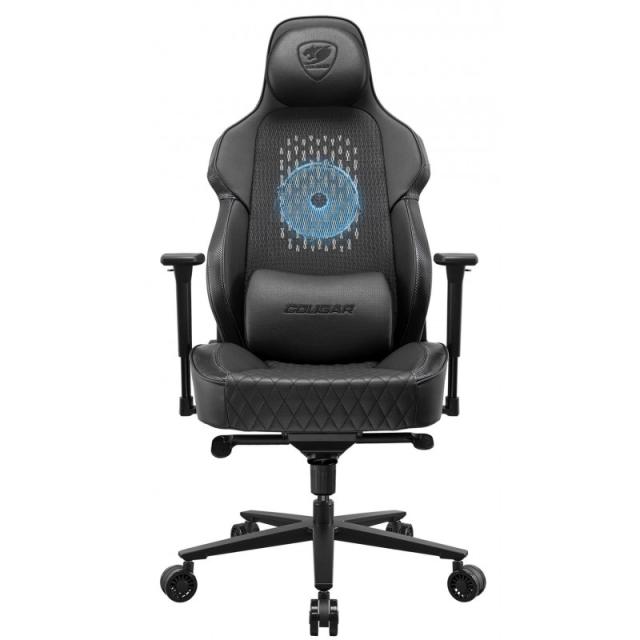 COUGAR - CGR-ARP-BLB Silla para videojuegos universal Asiento acolchado Negro, Naranja