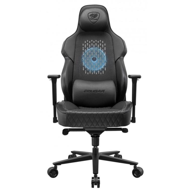 COUGAR - CGR-ARP-BLB Silla para videojuegos universal Asiento acolchado Negro, Naranja