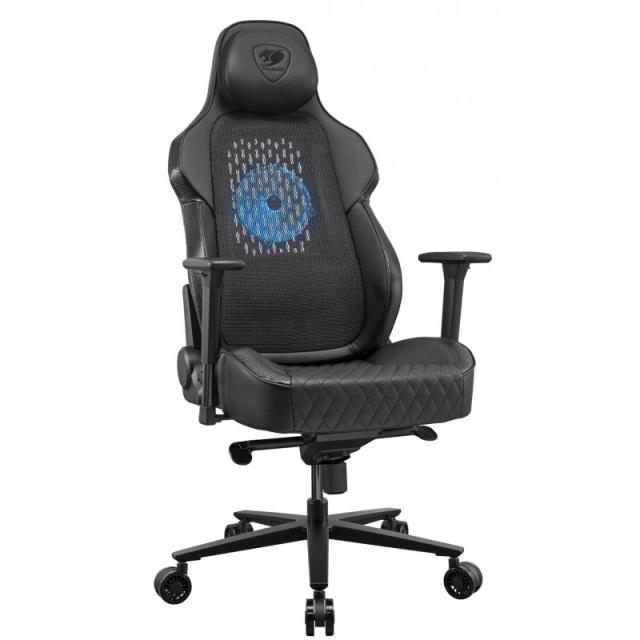 COUGAR - CGR-ARP-BLB Silla para videojuegos universal Asiento acolchado Negro, Naranja