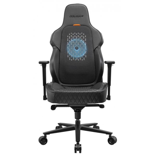 COUGAR - CGR-ARP-BLB Silla para videojuegos universal Asiento acolchado Negro, Naranja