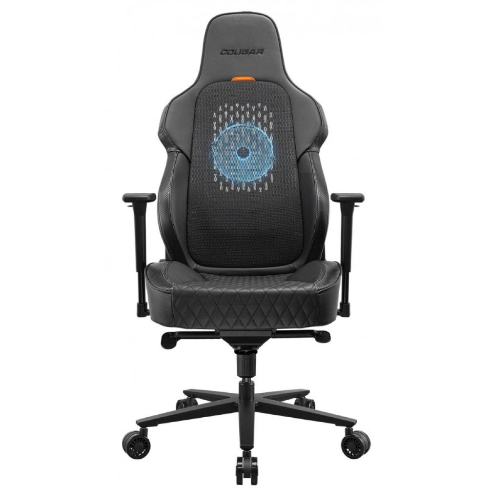 COUGAR - CGR-ARP-BLB Silla para videojuegos universal Asiento acolchado Negro, Naranja