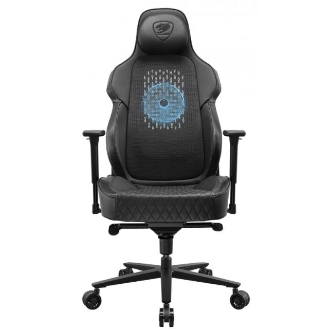 COUGAR - CGR-ARP-BLB Silla para videojuegos universal Asiento acolchado Negro, Naranja