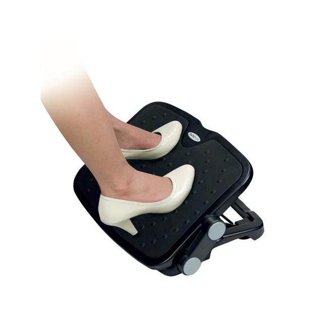 StarTech.com - Descansapiés Ajustable para Debajo del Escritorio o Mesa - Descansapiés Ergonómico de Ángulo y Altura Ajustable