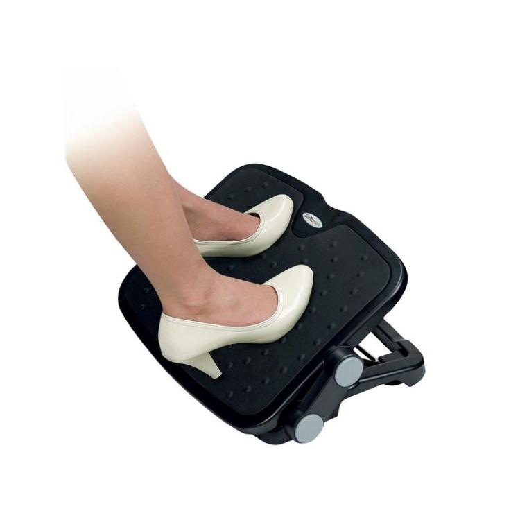 StarTech.com - Descansapiés Ajustable para Debajo del Escritorio o Mesa - Descansapiés Ergonómico de Ángulo y Altura Ajustable