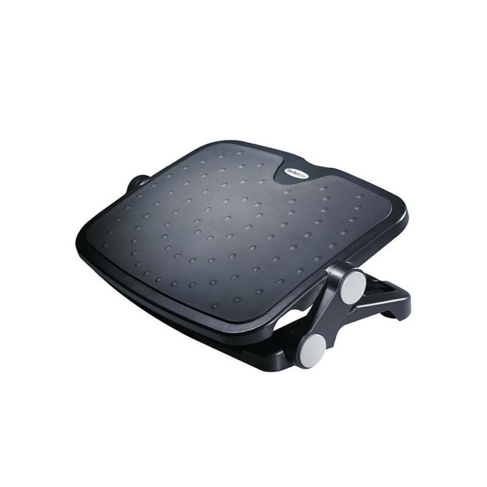 StarTech.com - Descansapiés Ajustable para Debajo del Escritorio o Mesa - Descansapiés Ergonómico de Ángulo y Altura Ajustable