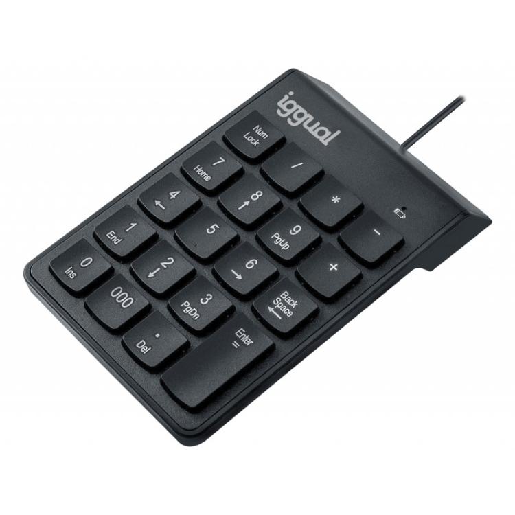 iggual - Teclado numérico USB CK-NUM-19T negro