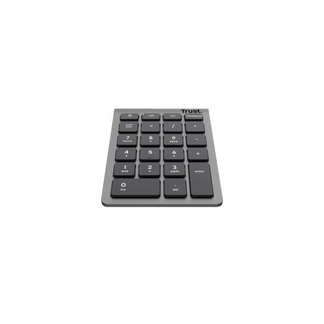 Trust - Xalas teclado numérico Portátil/PC RF inalámbrico Plata
