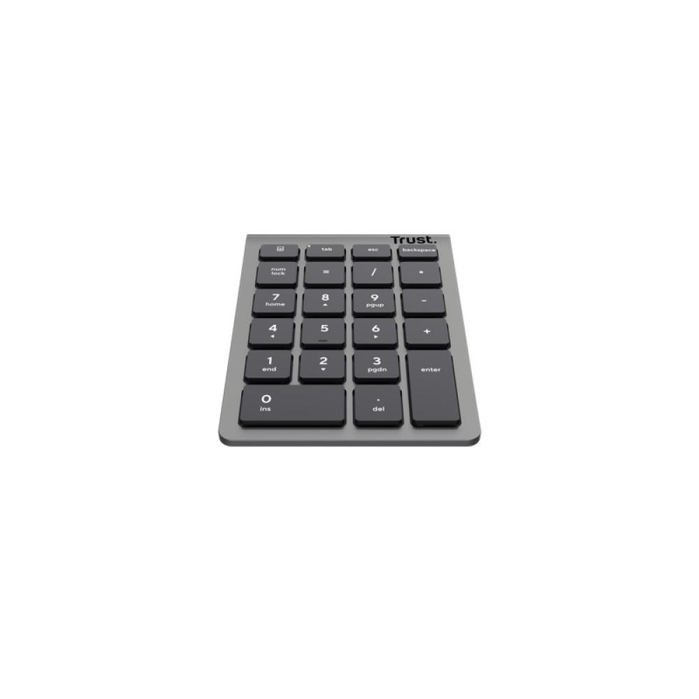 Trust - Xalas teclado numérico Portátil/PC RF inalámbrico Plata