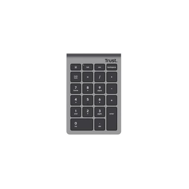 Trust - Xalas teclado numérico Portátil/PC RF inalámbrico Plata