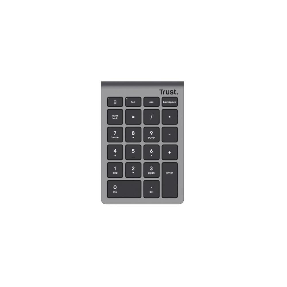 Trust - Xalas teclado numérico Portátil/PC RF inalámbrico Plata