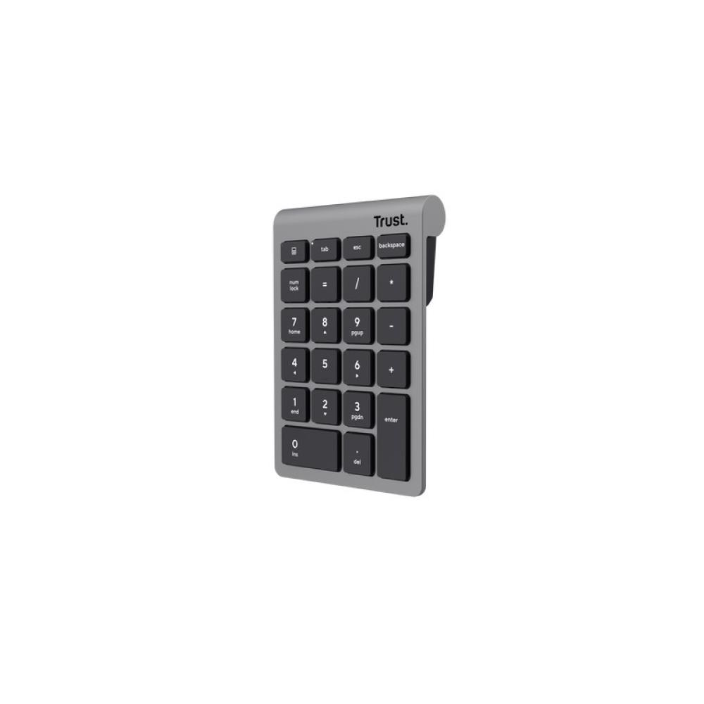 Trust - Xalas teclado numérico Portátil/PC RF inalámbrico Plata