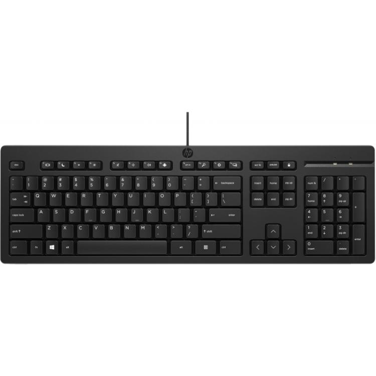 HP - Teclado con cable USB 125 G2