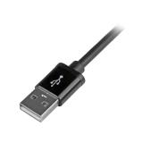 StarTech.com - Cable 2m Lightning 8 Pin a USB A 2.0 para Apple iPod iPhone 5 iPad - Negro