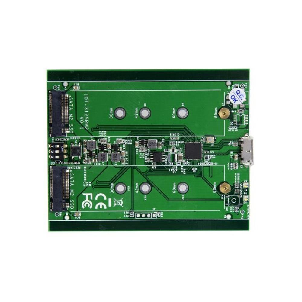 StarTech.com - Caja de Dos Bahías M.2 NGFF - USB 3.1 (10Gbps) - RAID - Caja Externa USB-C y USB-A de Aluminio