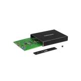 StarTech.com - Caja de Dos Bahías M.2 NGFF - USB 3.1 (10Gbps) - RAID - Caja Externa USB-C y USB-A de Aluminio