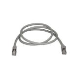 StarTech.com - Cable de 1m de Red Ethernet RJ45 Cat6a Blindado STP - Cable sin Enganche Snagless - Gris