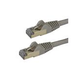 StarTech.com - Cable de 7,5m de Red Ethernet Cat6a Gris sin Enganches con Alambre de Cobre