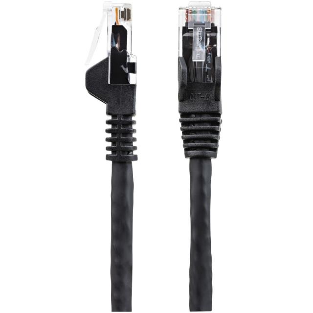 StarTech.com - Cable Ethernet CAT6 de 1m - LSZH - Cable de Red de 10 Gigabits de 650MHz y PoE de 100W UTP sin Eng - N6LPATCH1MBK