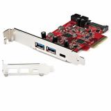 StarTech.com - Tarjeta PCIe de 5 Puertos USB -Tarjeta PCI Express USB 3.2 Gen 2 (10Gbps)con 1 Puerto USB-C y 2 Puertos USB-A - 1