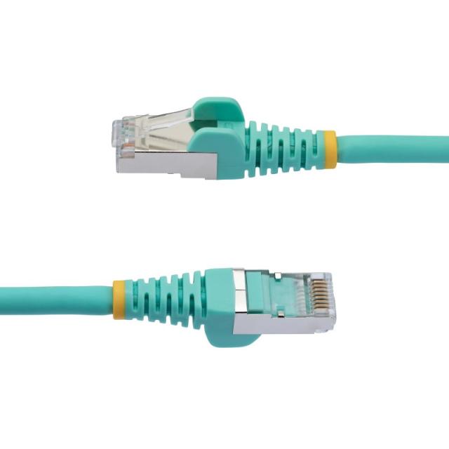StarTech.com - Cable de 10m de Red Ethernet CAT6a - Aguamarina - Low Smoke Zero Halogen (LSZH) - 10GbE - 500MHz - PoE++ de 100W