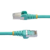 StarTech.com - Cable de 10m de Red Ethernet CAT6a - Aguamarina - Low Smoke Zero Halogen (LSZH) - 10GbE - 500MHz - PoE++ de 100W