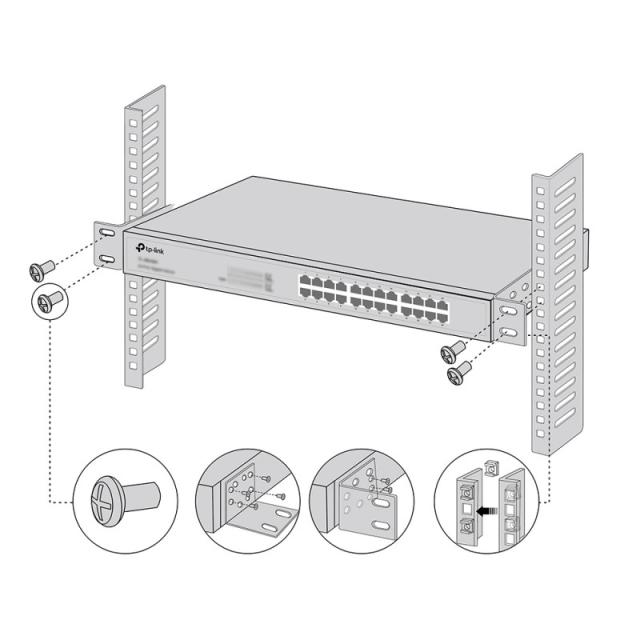 TP-Link - Omada RackMount Kit-13 Kit de montaje
