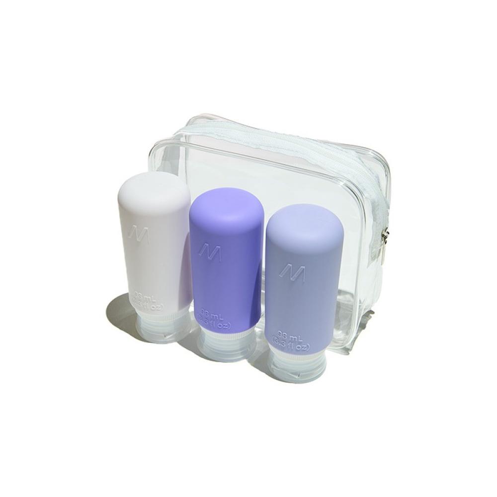 Muitomas - TRBOTTLES3VL botella y recipiente de viaje Silicona Botella flexible