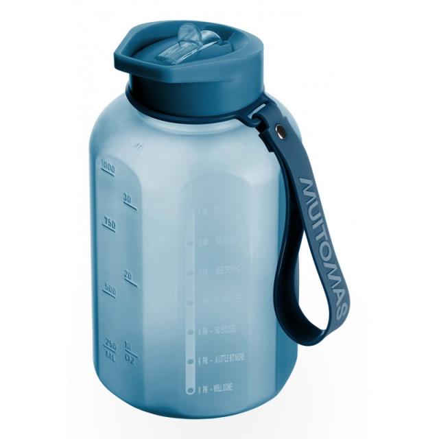 Muitomas - WBOTTLE1200BL botella y recipiente de viaje 1200 ml Plástico Botella de goteo