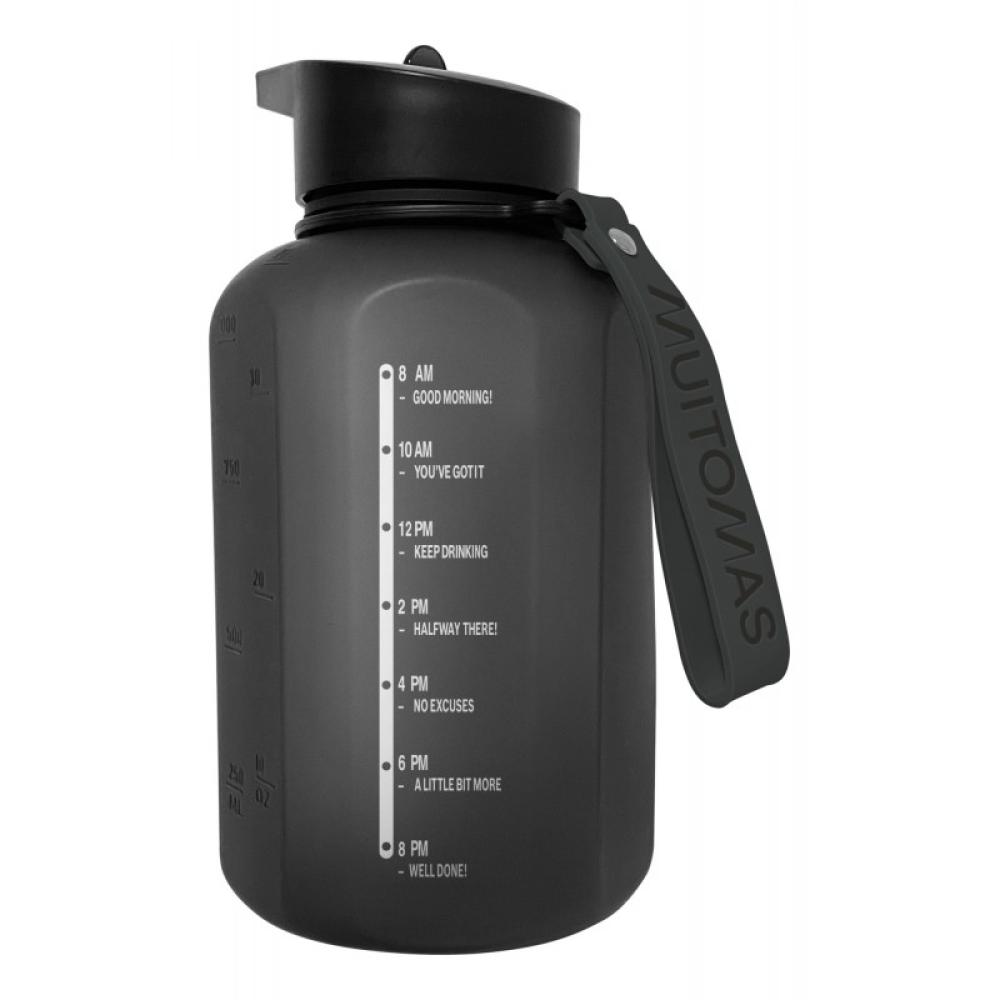 Muitomas - WBOTTLE1200BK botella y recipiente de viaje 1200 ml Plástico Botella de goteo