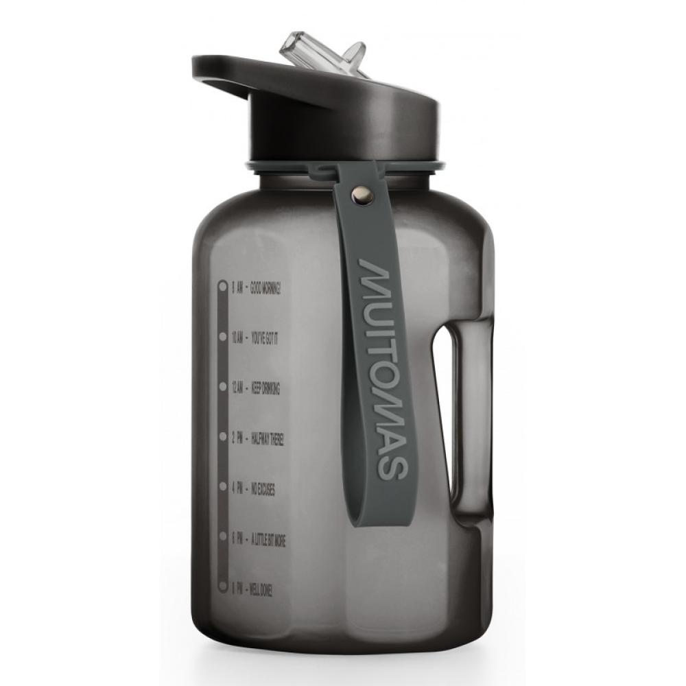Muitomas - WBOTTLE1200BK botella y recipiente de viaje 1200 ml Plástico Botella de goteo