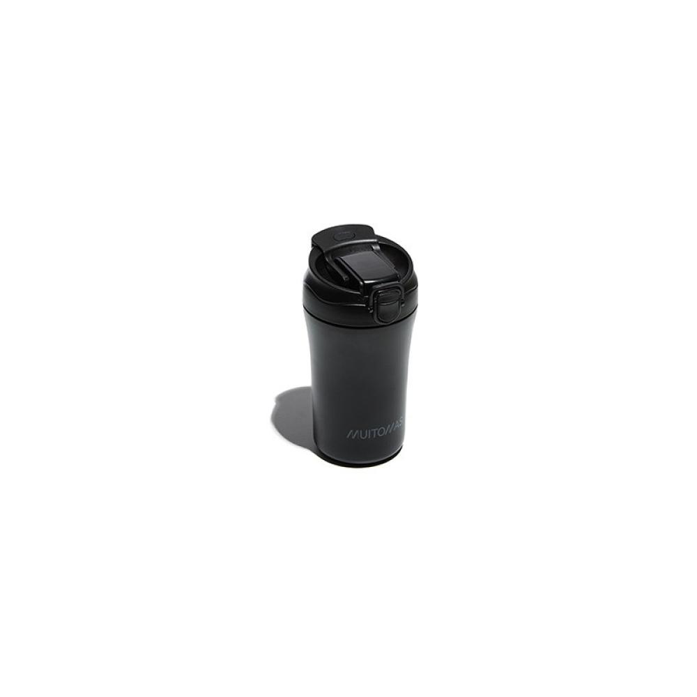 Muitomas - WBOTTLETH350BK taza de viaje 350 ml Negro Acero inoxidable