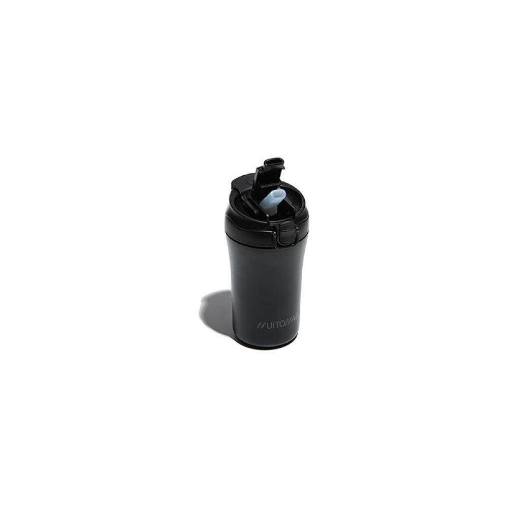 Muitomas - WBOTTLETH350BK taza de viaje 350 ml Negro Acero inoxidable