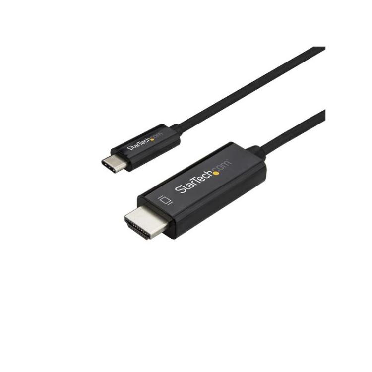 StarTech.com - Cable de 1m USB C a HDMI - Cable Adaptador de Vídeo USB Tipo C a HDMI 2.0 4K de 60Hz - Compatible c - CDP2HD1MBNL
