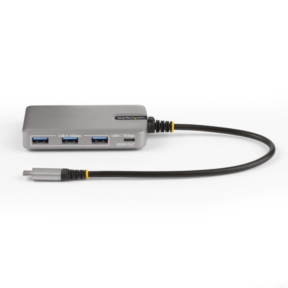 StarTech.com - Hub Ladrón USB-C de 4 Puertos con Modo Alt de DP para USB-C y Salida de Vídeo de 4K 60Hz - 3x USB-A - 1x USB Tipo