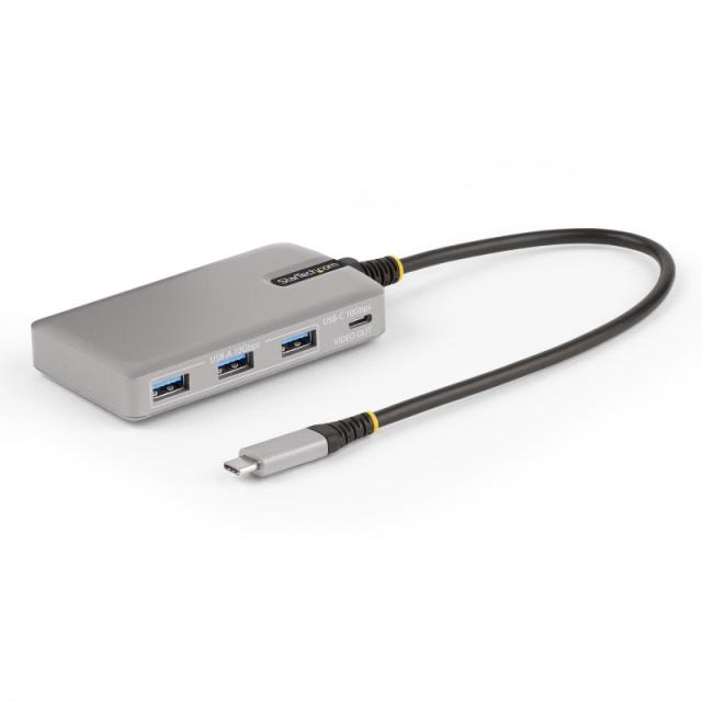 StarTech.com - Hub Ladrón USB-C de 4 Puertos con Modo Alt de DP para USB-C y Salida de Vídeo de 4K 60Hz - 3x USB-A - 1x USB Tipo