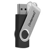 Intenso - Memoria USB Office Line, 32 GB, USB-A, 3.2 Gen 1x1, negro-plata