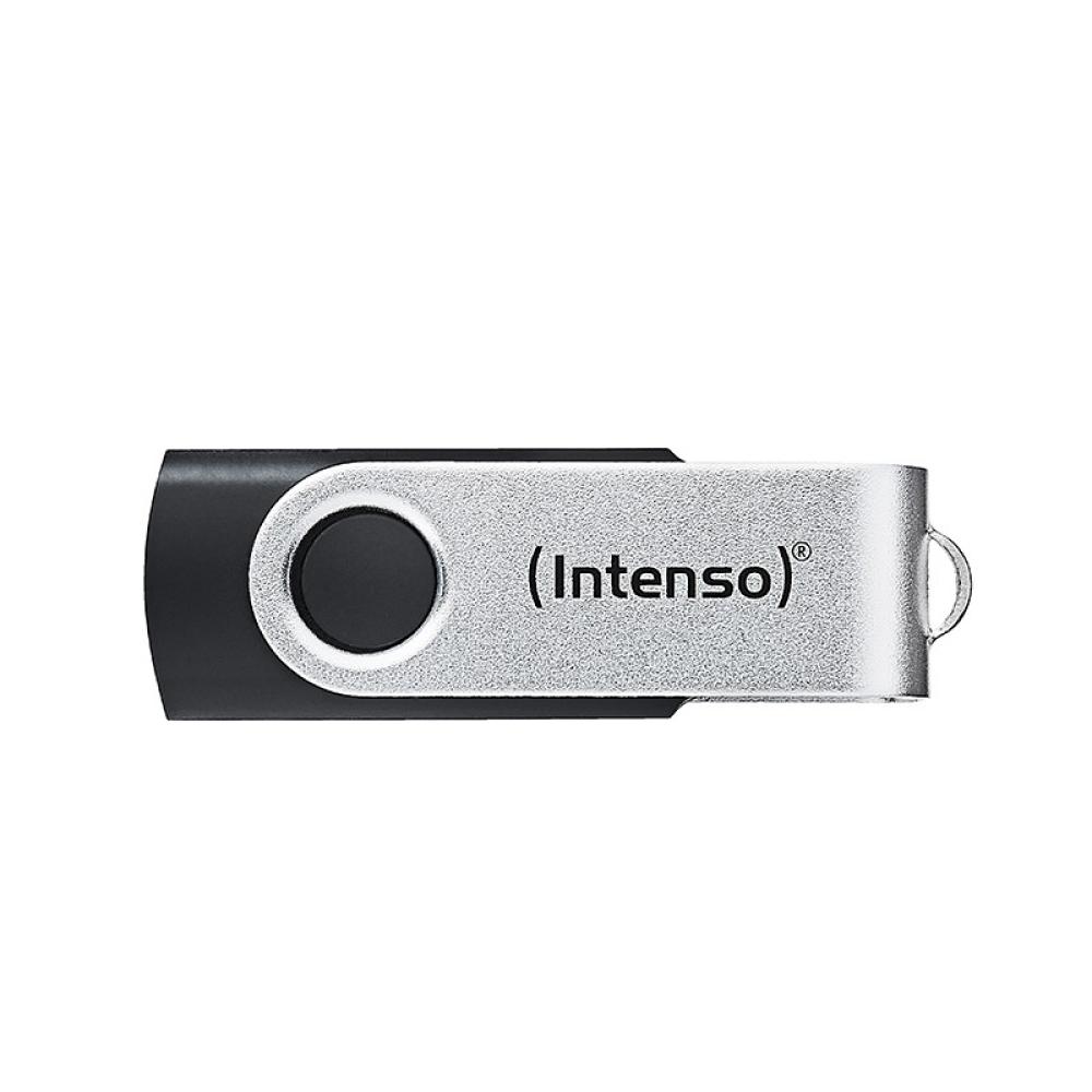 Intenso - Memoria USB Office Line, 32 GB, USB-A, 3.2 Gen 1x1, negro-plata