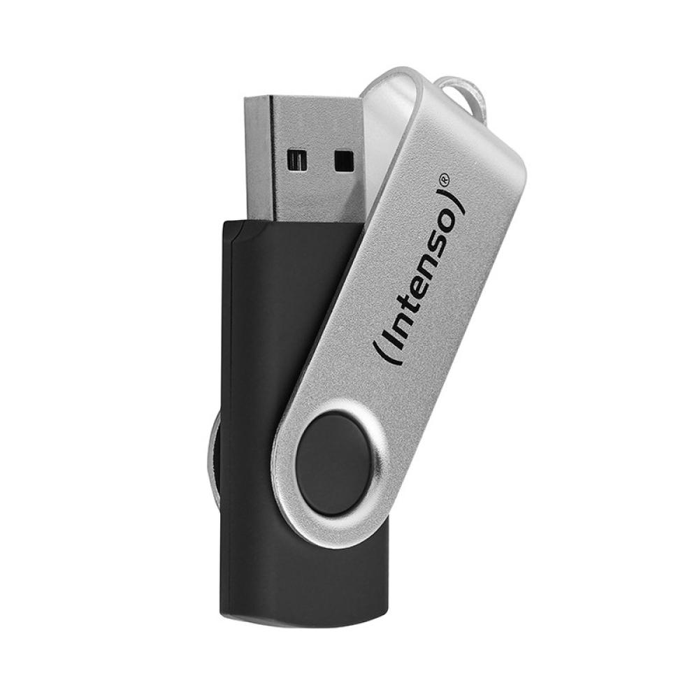 Intenso - Memoria USB Office Line, 128 GB, USB-A, 3.2 Gen 1x1, negro-plata